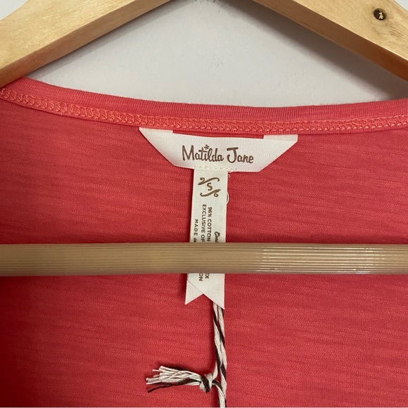 Matilda Jane Womens Eureka Springs Embroidered Ruffle short sleeve Top Size S - Picture 5 of 7